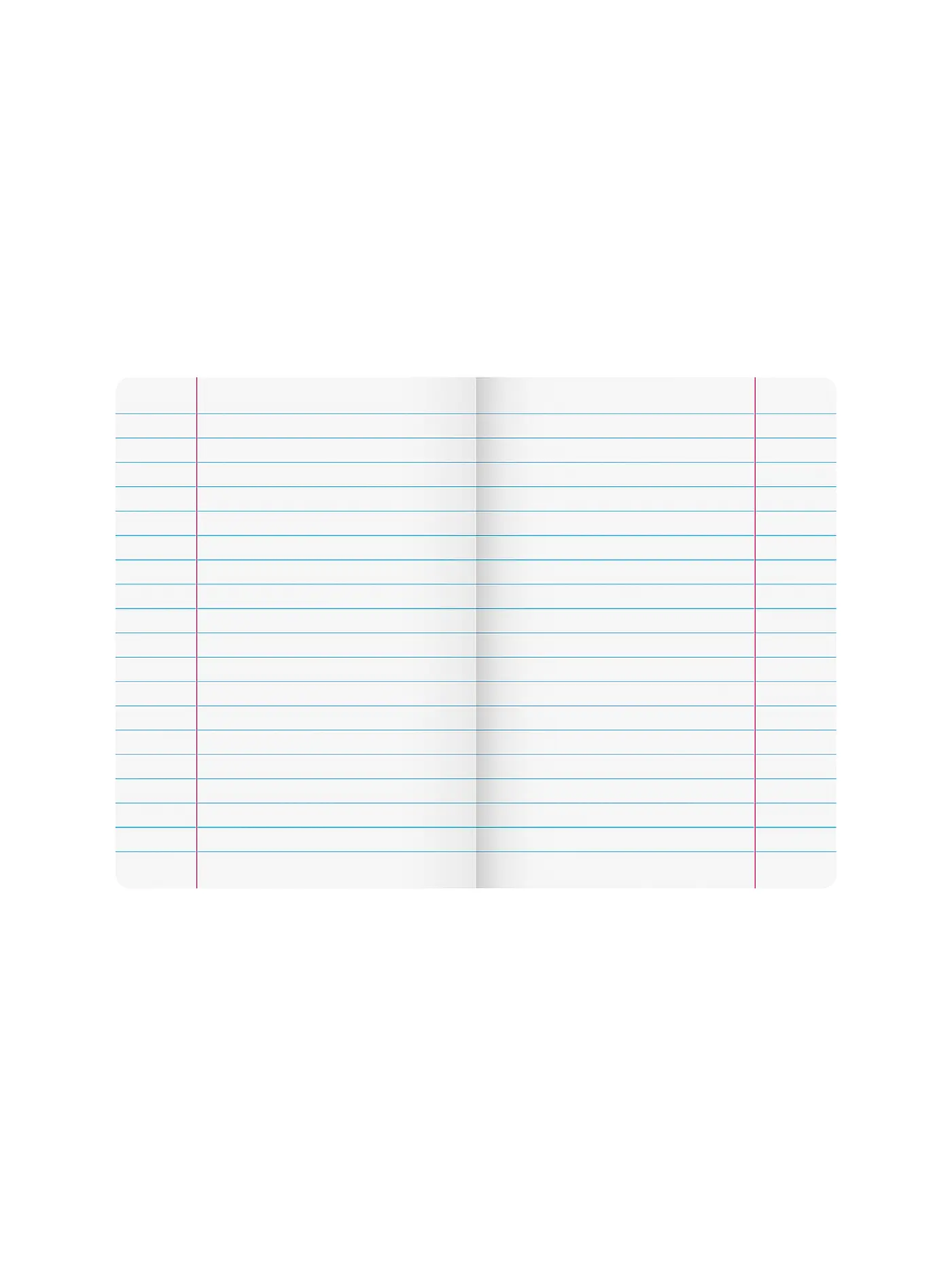 BRUNNEN VERLAG | Heft A5 Liniert 10 mm 40 Blatt mit Korrekturrand | 